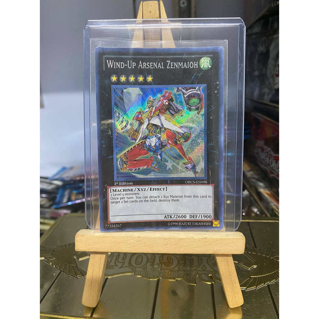 [ Dưa Hấu Yugioh ] Lá bài thẻ bài Wind Up Arsenal Zenmaioh - Secret Rare - Tặng bọc bài nhựa bảo quản