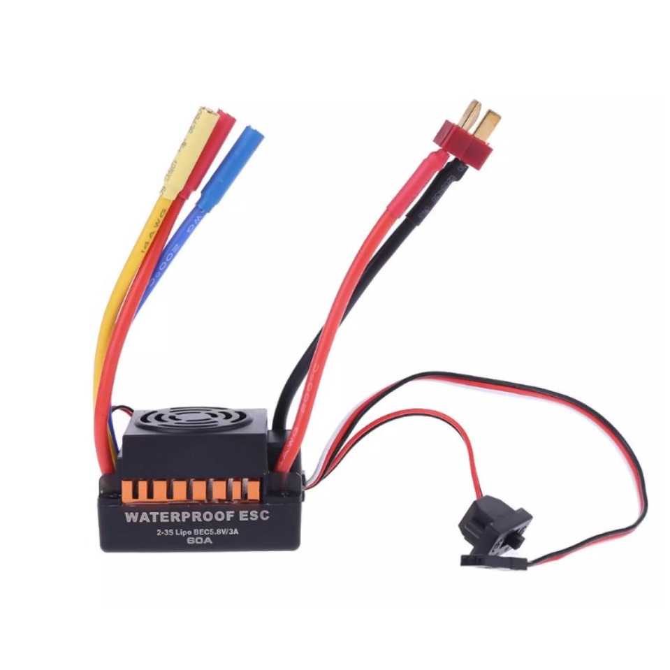 ESC brushless không chổi than 60A cho tàu, xe RC hsp 1/10 1/14 wltoys 144001 124018 124019