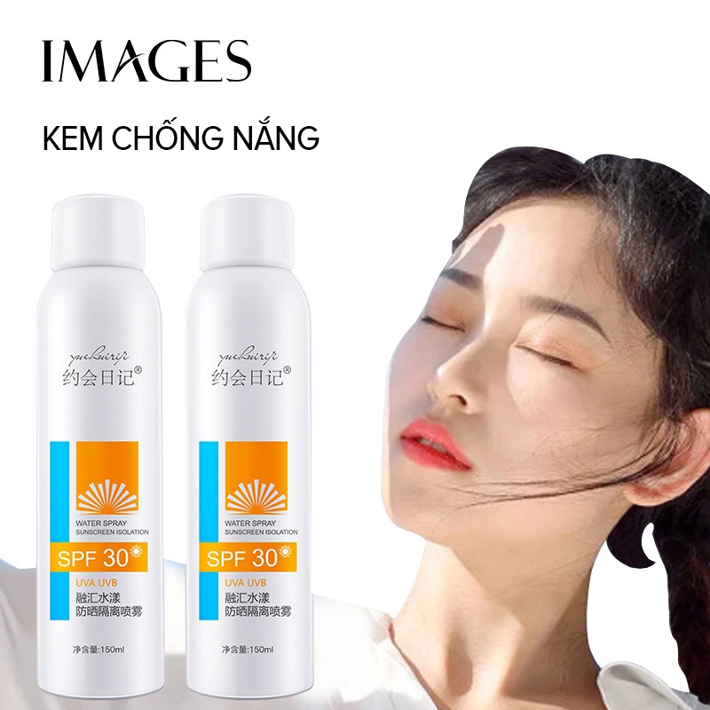 Chai xịt chống nắng IMAGES Mmz009 chống tia cực tím chăm sóc da toàn thân