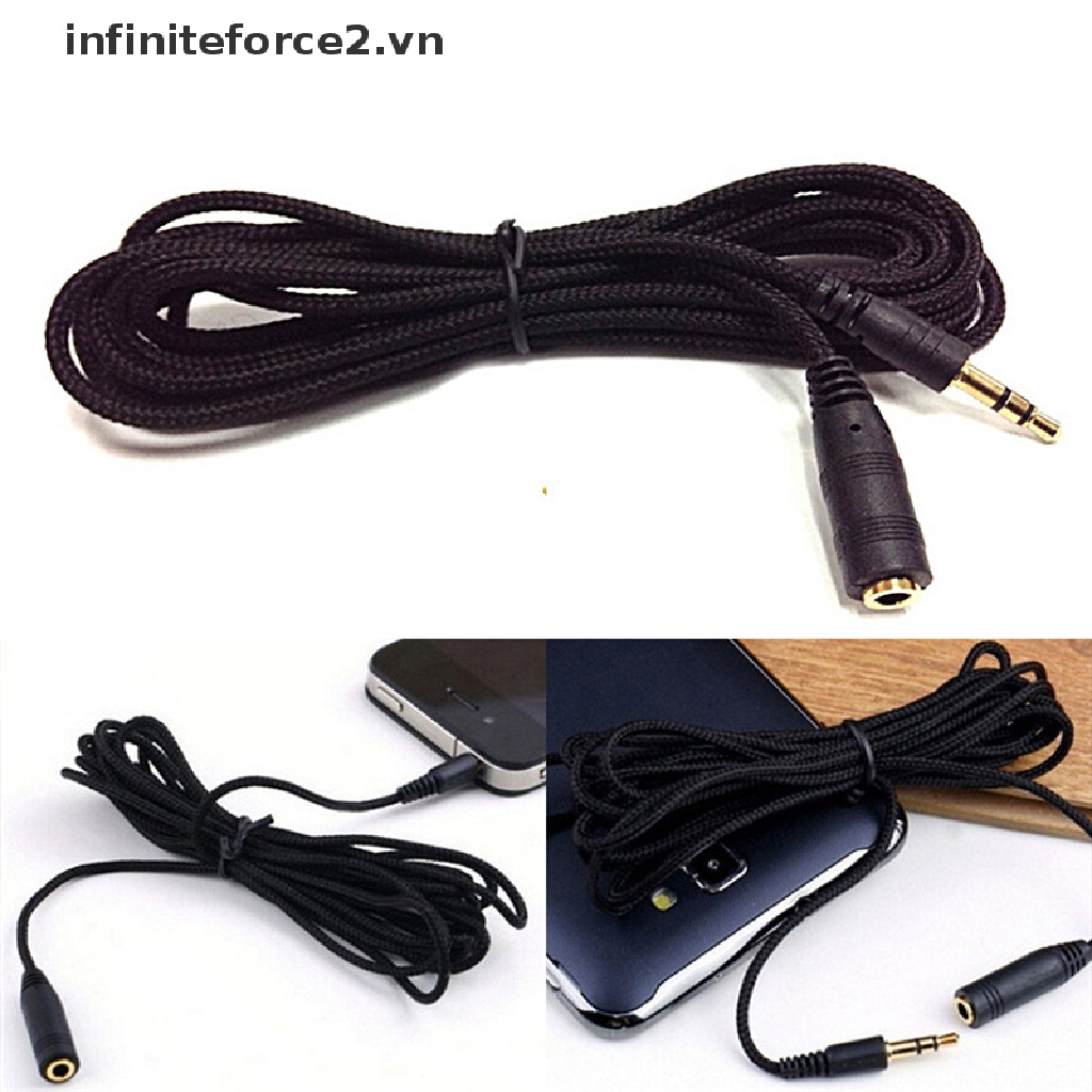Dây Cáp Nối Dài Tai Nghe 3.5mm Dài 5m 16ft Chuyên Dùng
