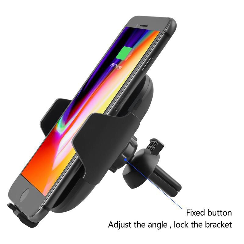 Automatic Infrared Sensor Car Fast QI Wireless Charger For Apple iPhone XS Max XR X 8 Plus Samsung Galaxy Note 9 S9 S8 【Rauun】