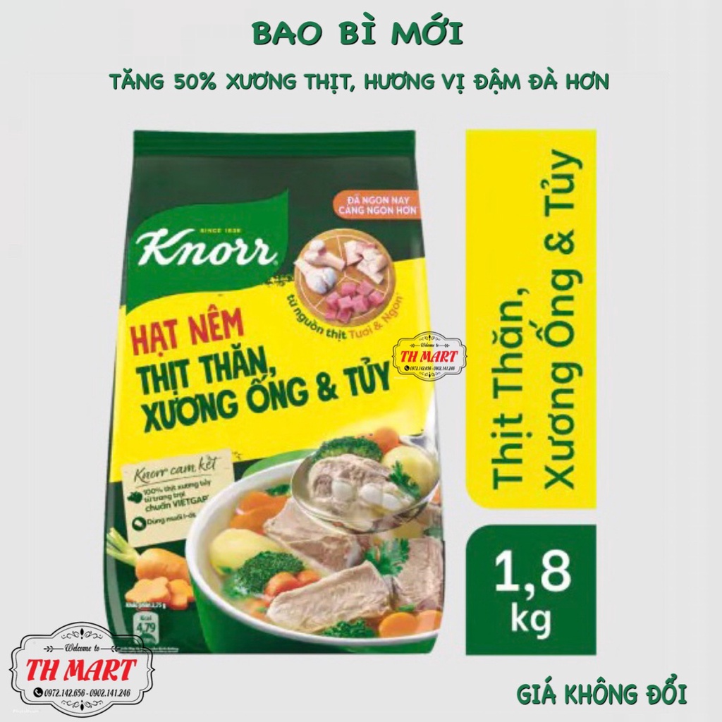 hạt nêm knorr từ thịt thăn xương ống gói 1.8kg