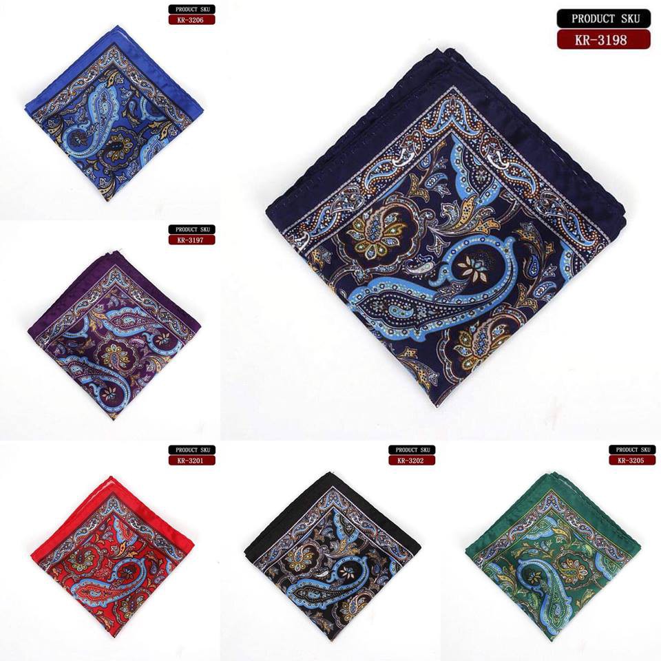 Khăn cài áo vest họa tiết - Pocket Square