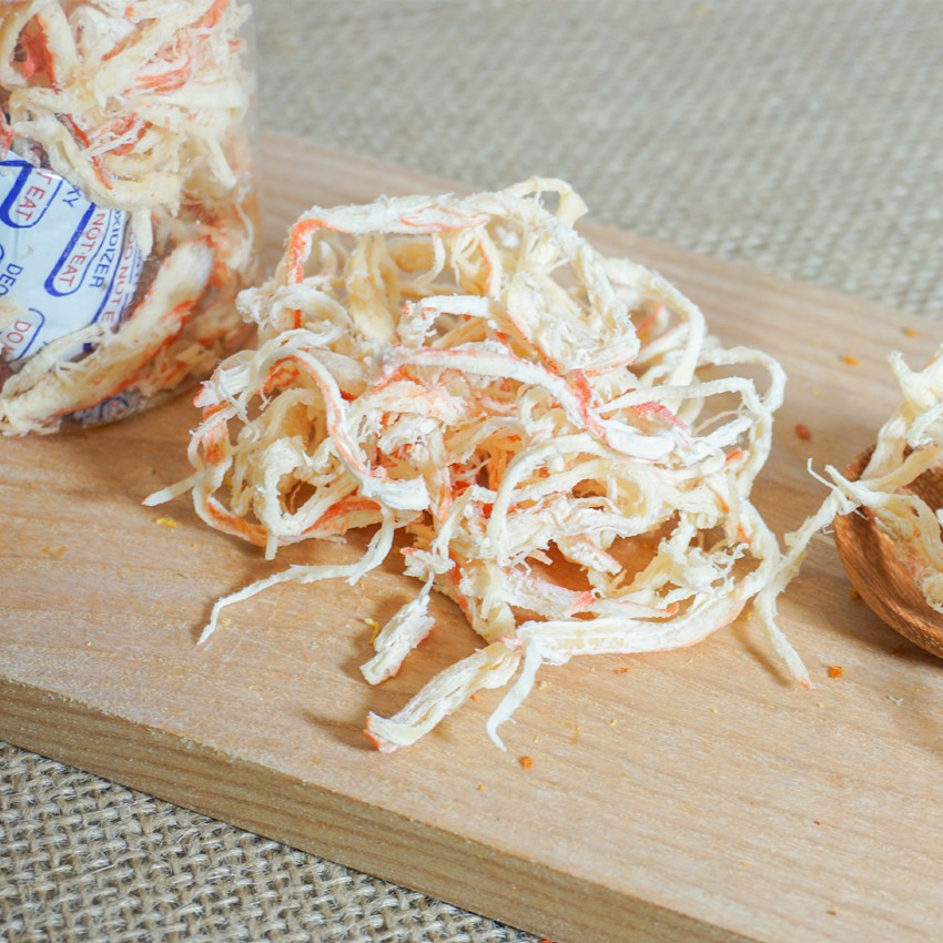 Khô mực xé sợi hấp nước dừa Pippi - mực khô loại ngon, hũ pet 250g - Thế Giới Đồ Ăn Vặt | BigBuy360 - bigbuy360.vn