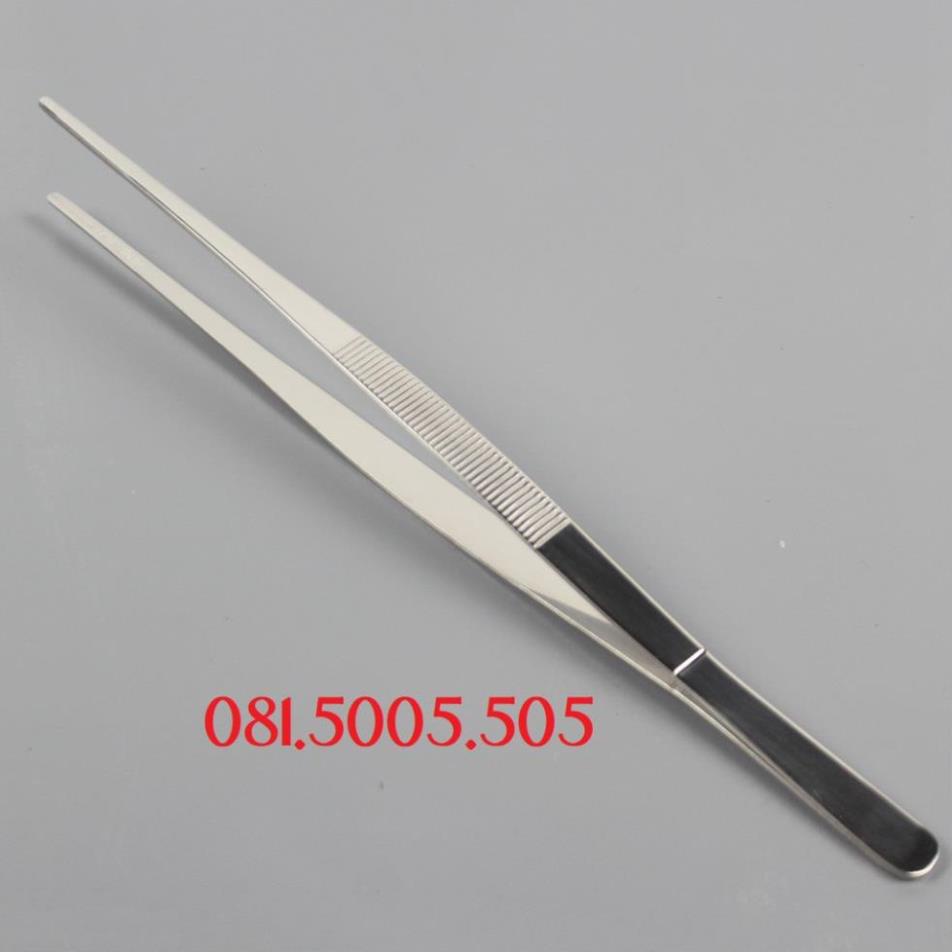 Nhíp Decor gắp đồ ăn - Nhíp Gắp Pha Chế Inox cocktail Quầy Bar chất liệu thép dài 25cm - Nhíp trồng cây thủy sinh Pb142