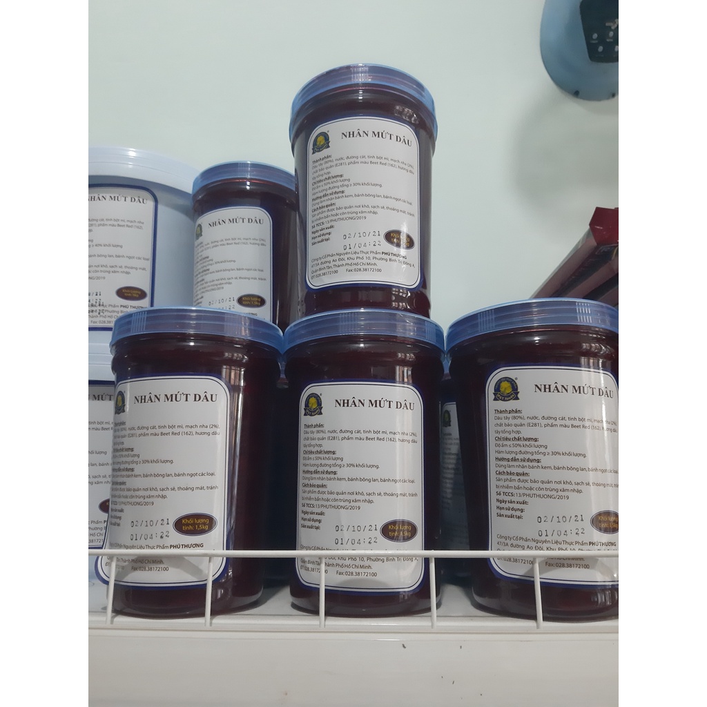 Nhân mứt và mứt dâu/khóm hủ cao cấp 1.5Kg