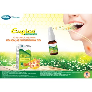 Xịt Họng Thảo Dược EUGICA (hỗ trợ giảm ho, ho khan, ho gió ,ho dị ứng,giảm các triệu chứng viêm họng) 10 ml