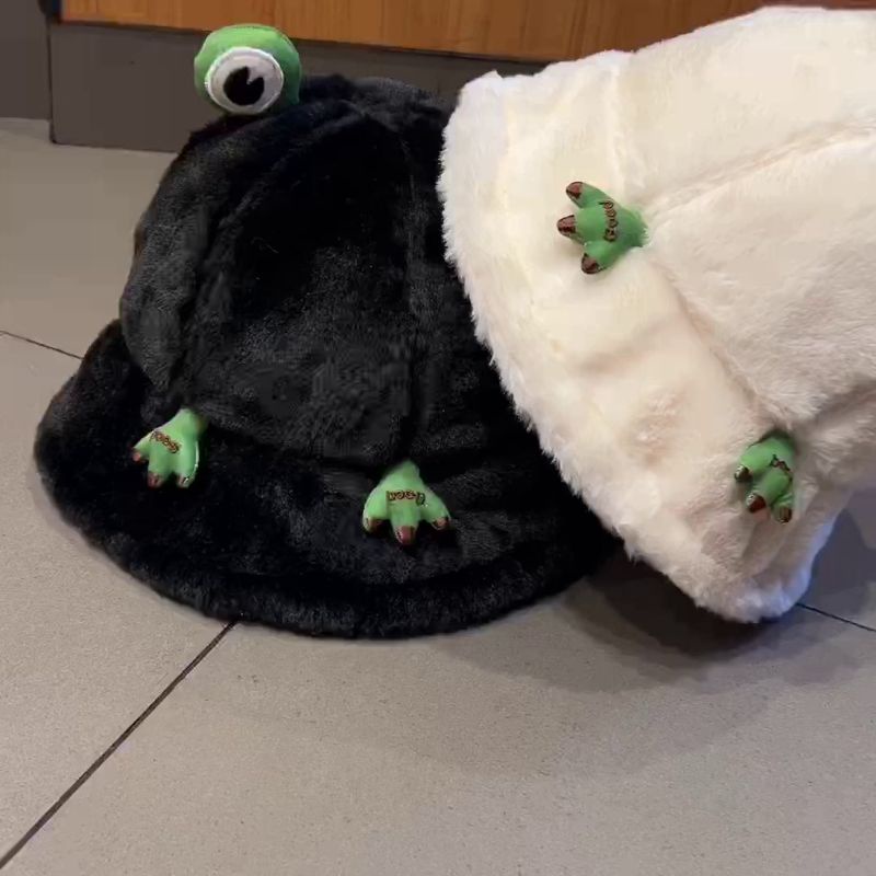 MŨ LÔNG THỎ HÌNH ẾCH SIÊU CUTE
