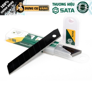 Lưỡi dao rọc thẳng thép sk2 18mm sata 93433a