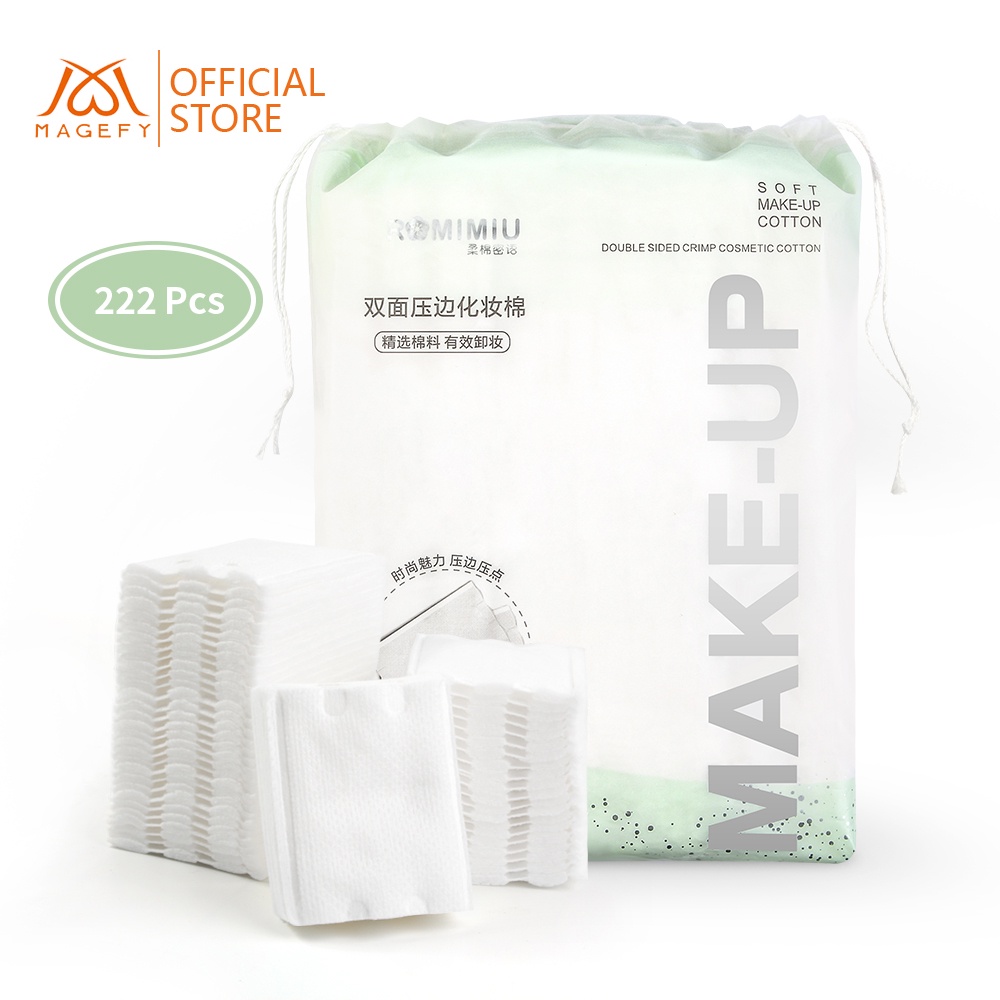 Set 222 miếng bông tẩy trang MAGEFY mềm mại hai mặt chuyên dụng