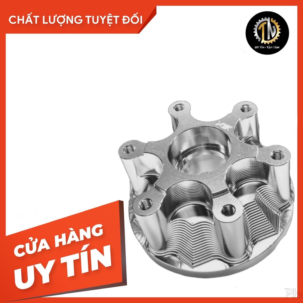 Cùi đĩa CNC X1R màu bạc 6 lỗ lắp cho Ex 150-155 hàng chính hãng