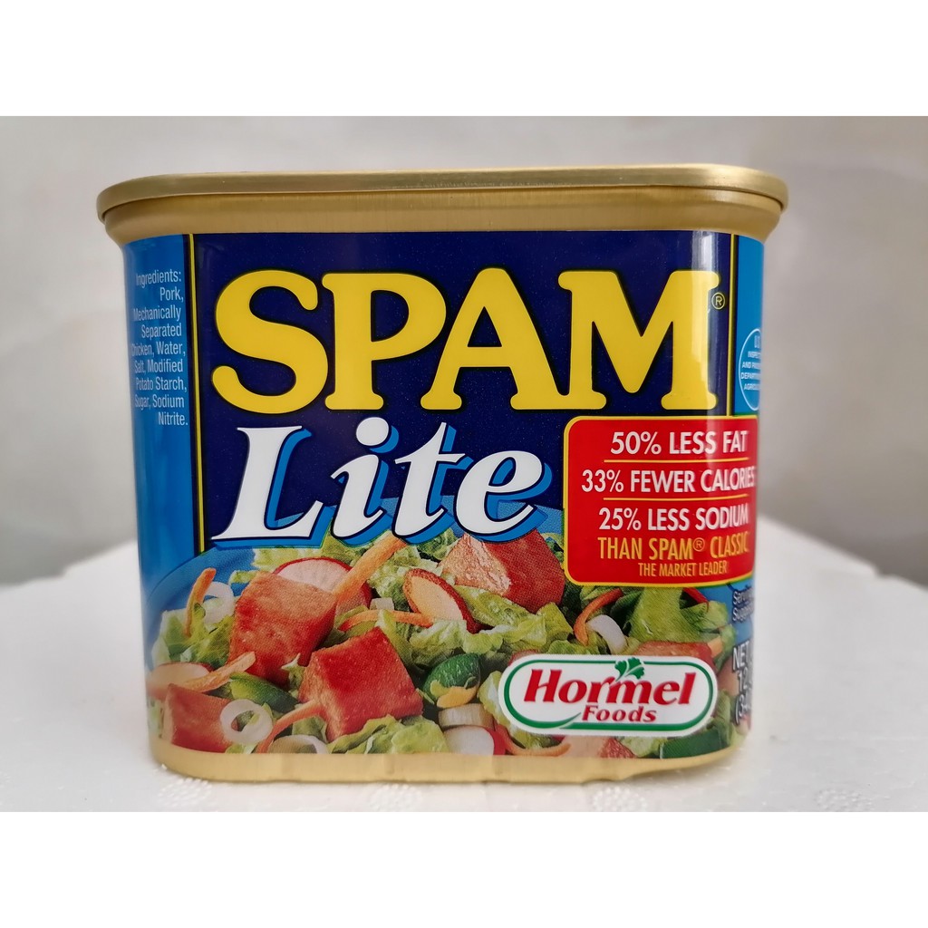 [340g - LITE] Thịt hộp vị truyền thống [USA] HORMEL SPAM Lite Luncheon Meat (ttdt-hk)