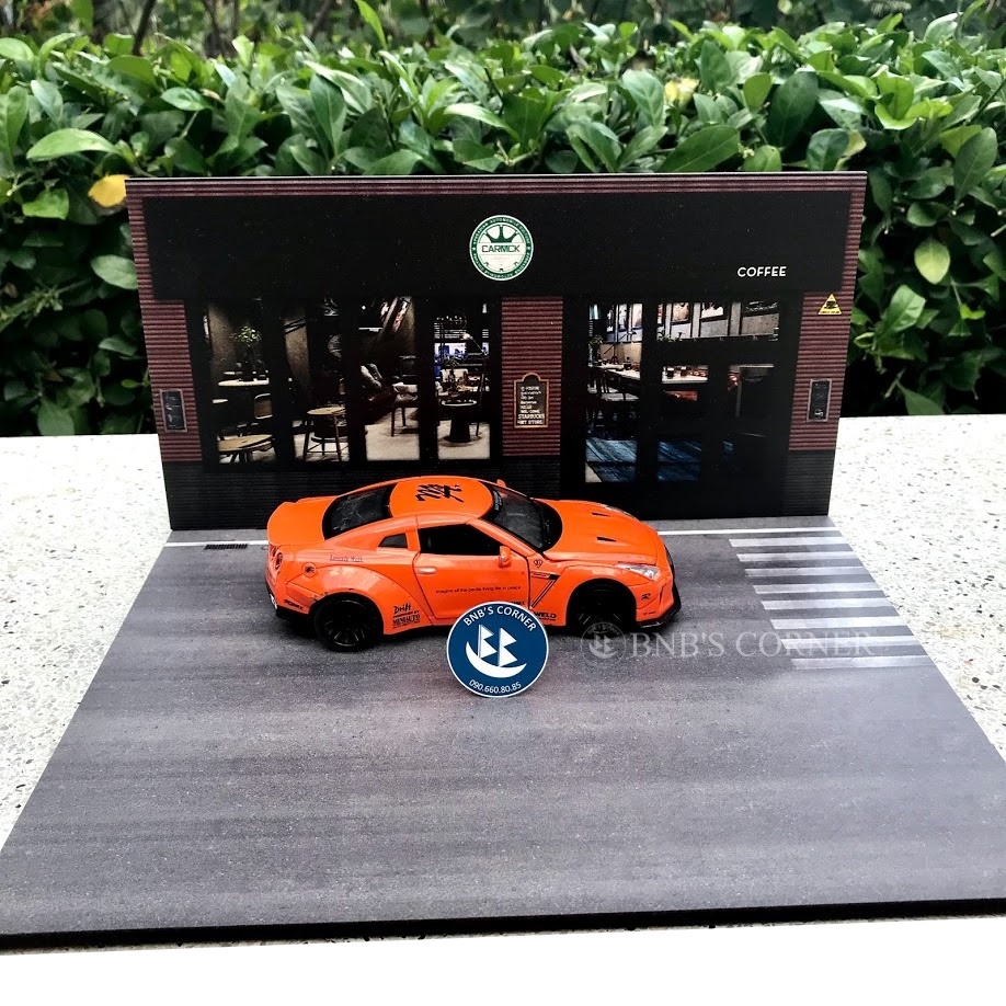 Gara trưng bày bằng gỗ dành cho xe mô hình 1:32 - Mô hình cửa hàng/tiệm sửa xe