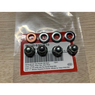 Bộ ốc mũ đầu bò xe Dream, Wave loại 7mm