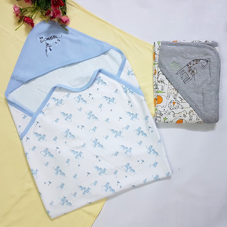 Chăn Ủ Litter Duck Nhiều Màu Cho Cả Bé Trai Bé Gái - Cotton 2 Lớp - BTT00330