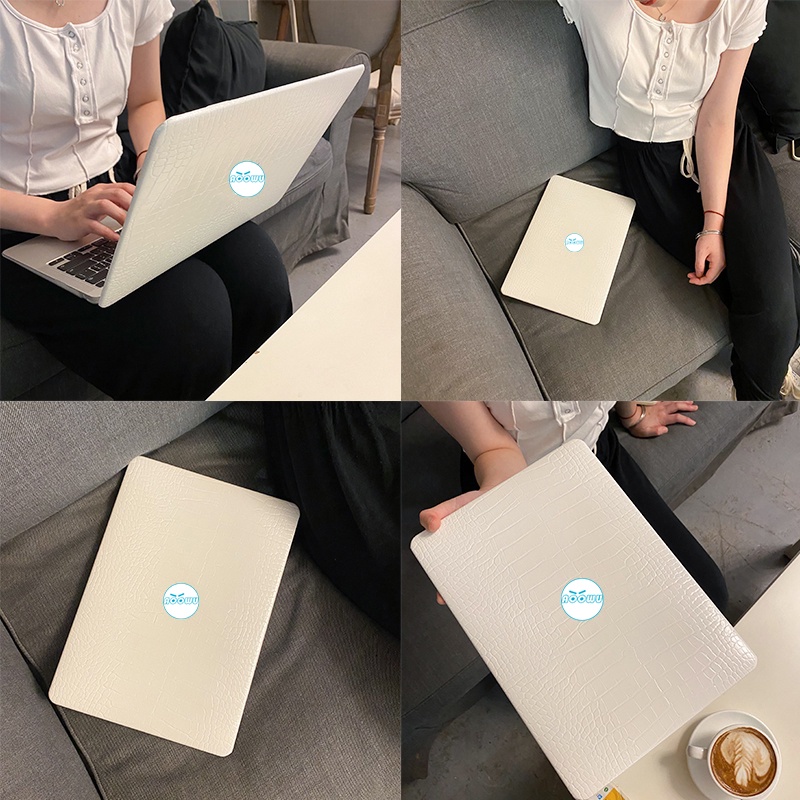 Vỏ máy tính xách tay bằng da vân cá sấu dành cho MacBook M1 Air 13 Pro 13 inch A2337 A2338 2020 A2179 A2289 A2251 A1466 A1369 Pro 16 2019 A2141 có Nắp bàn phím