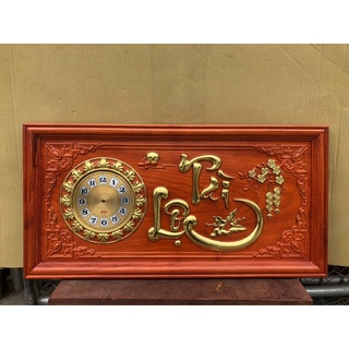 Tranh đồng hồ chữ tài lộc