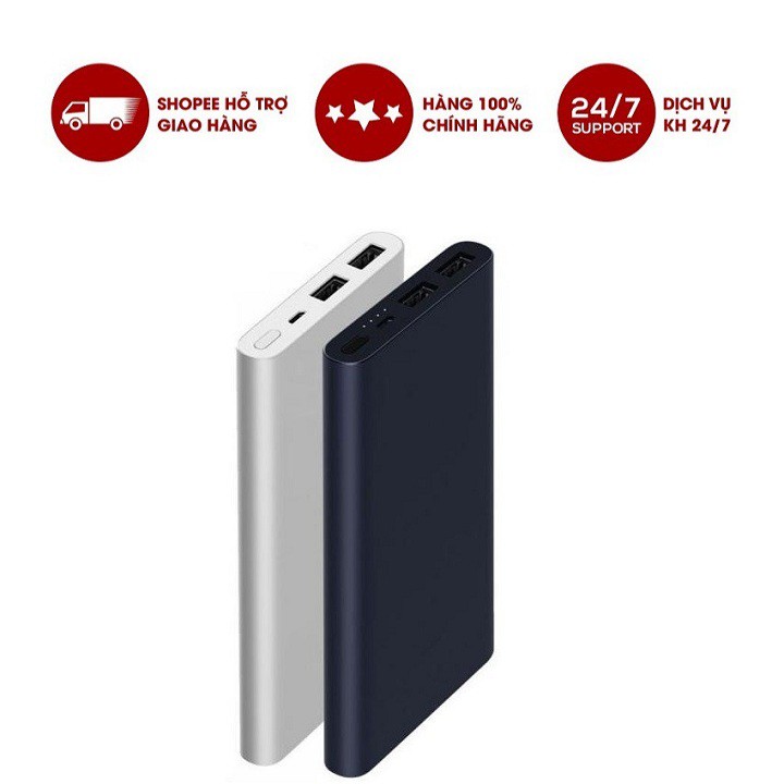 Pin Sạc Dự Phòng Xiao Mi Gen 2s 10000mAh MAX 18W Bản Sạc Nhanh 2019 - BH 3 Tháng