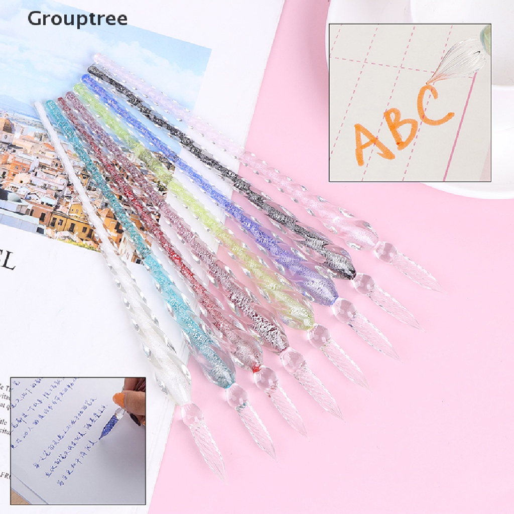 Bút bơm mực thủy tinh dùng cho vẽ tranh DIY tùy chọn màu sắc