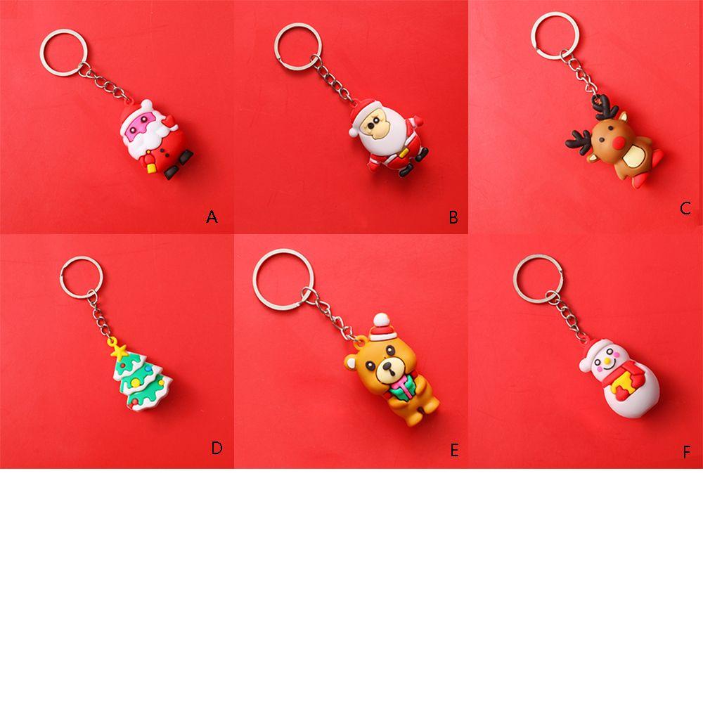 BSUNS Móc Khóa Hình Ông Già Noel Tuần Lộc Hoạt Hình Dễ Thương
