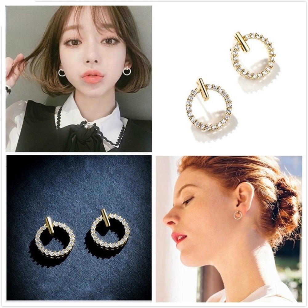 Khuyên Tai Nữ Hình Tròn Không Gây Dị Ứng