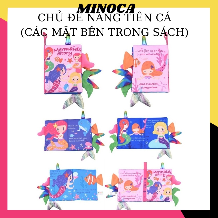 Sách Vải Đồ Chơi Cho Bé Sơ Sinh Phát Triển Giác Quan, Kích Thích Thị Giác