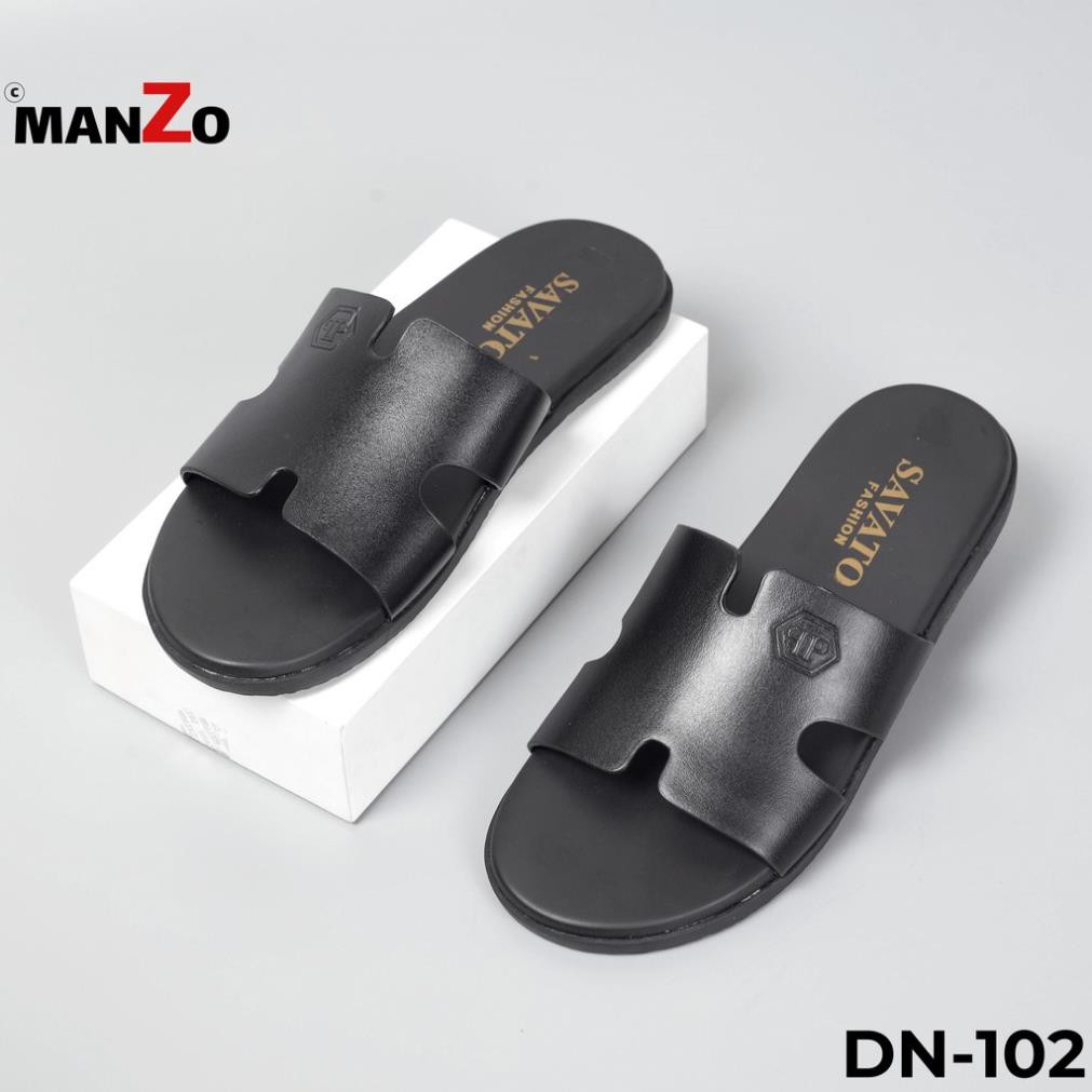 [DA THẬT] Dép nam da bò cao cấp - Manzo 102