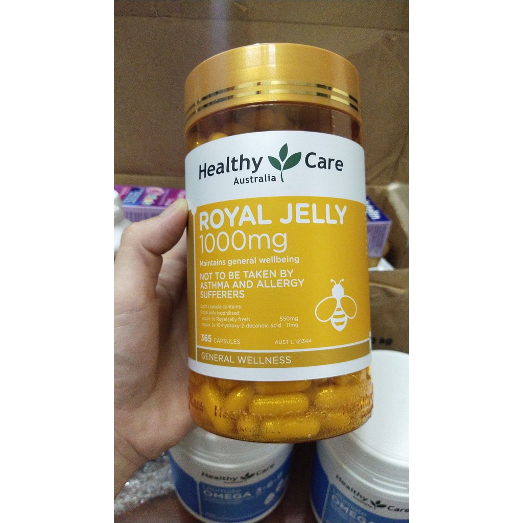 Date 2024-Sữa Ong Chúa Healthy Care Royal Jelly 1000MG 365 viên - Xuất xứ Úc | Thế Giới Skin Care