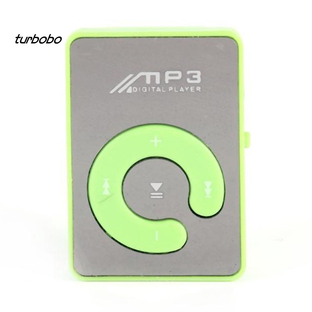 Máy nghe nhạc MP3 mini mặt gương hỗ trợ thẻ nhớ SD TF