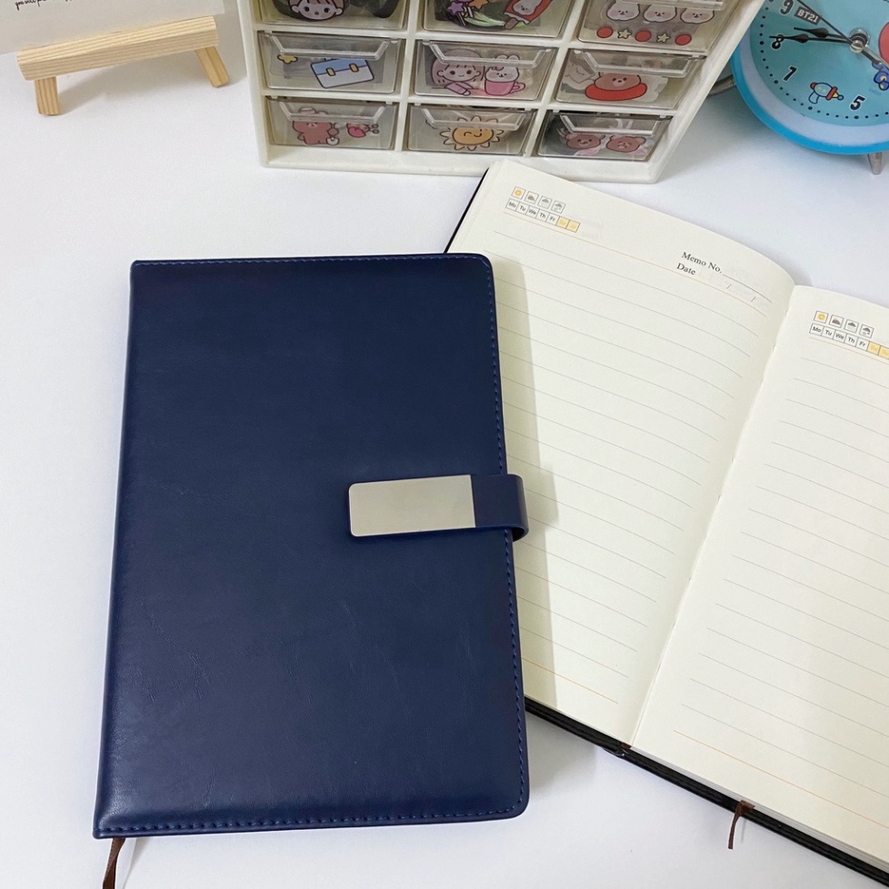 Số tay da ghi chép Notebook A5 DEPAI - kẻ ngang 100 trang -  A2515