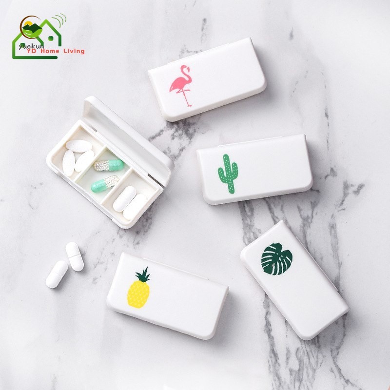 Hộp Đựng Thuốc 3 Ngăn Tiện Lợi