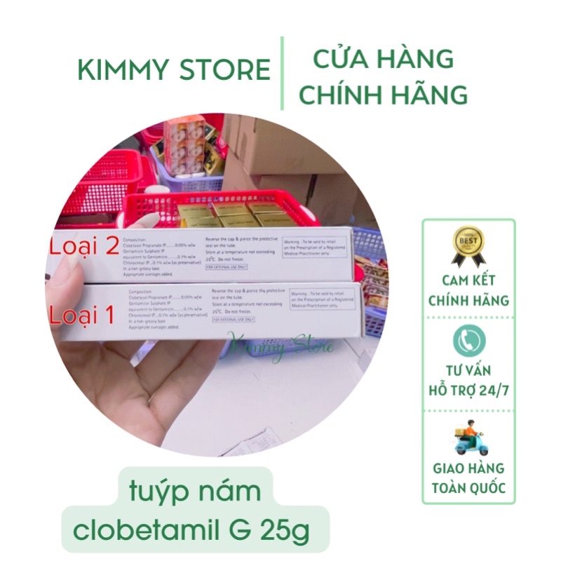 lẻ tuýp 25g clobetamil G