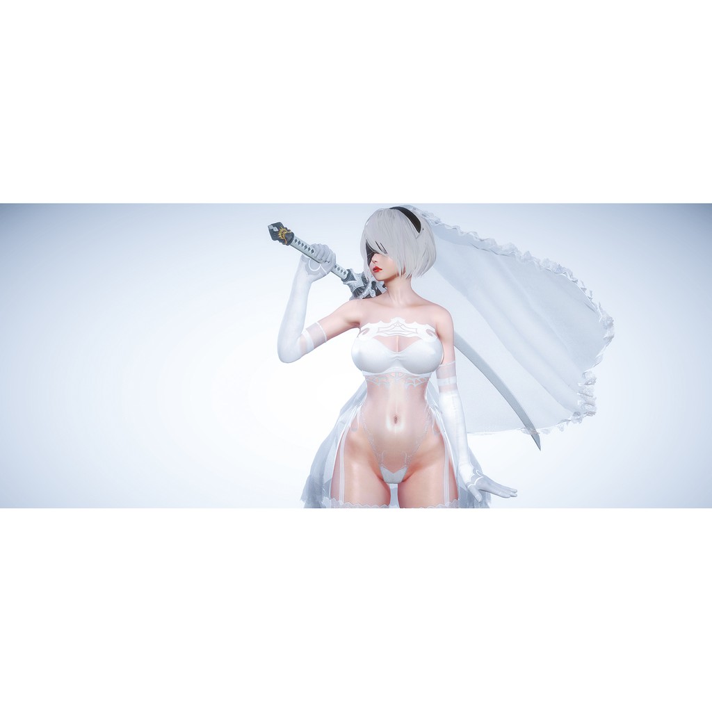 Tranh canvas nhân vật 2B Nier Automata Game số 1