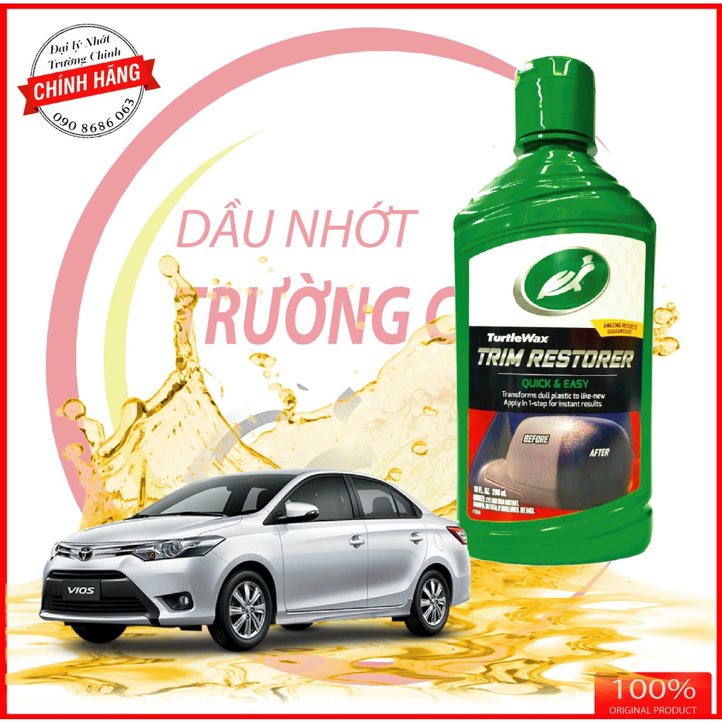 Phục hồi nhựa nhám và bóng Turtle Wax Trim Restorer 296ml