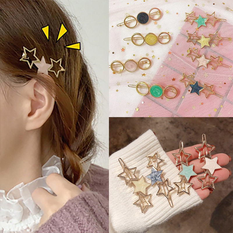 Kẹp tóc kim loại thiết kế đơn giản