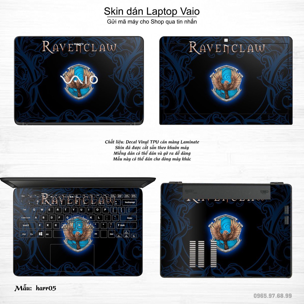 Skin dán Laptop Sony Vaio in hình Harry Potter (inbox mã máy cho Shop)