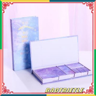 Hộp 6 tập giấy note màu hình hoa