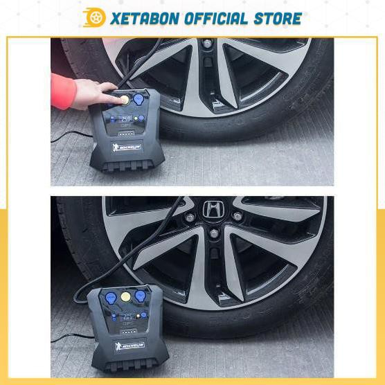 [NHẬP KHẨU XỊN] - Bơm lốp Michelin 12264  - Bơm lốp tự ngắt 12v dành cho ô tô và xe máy