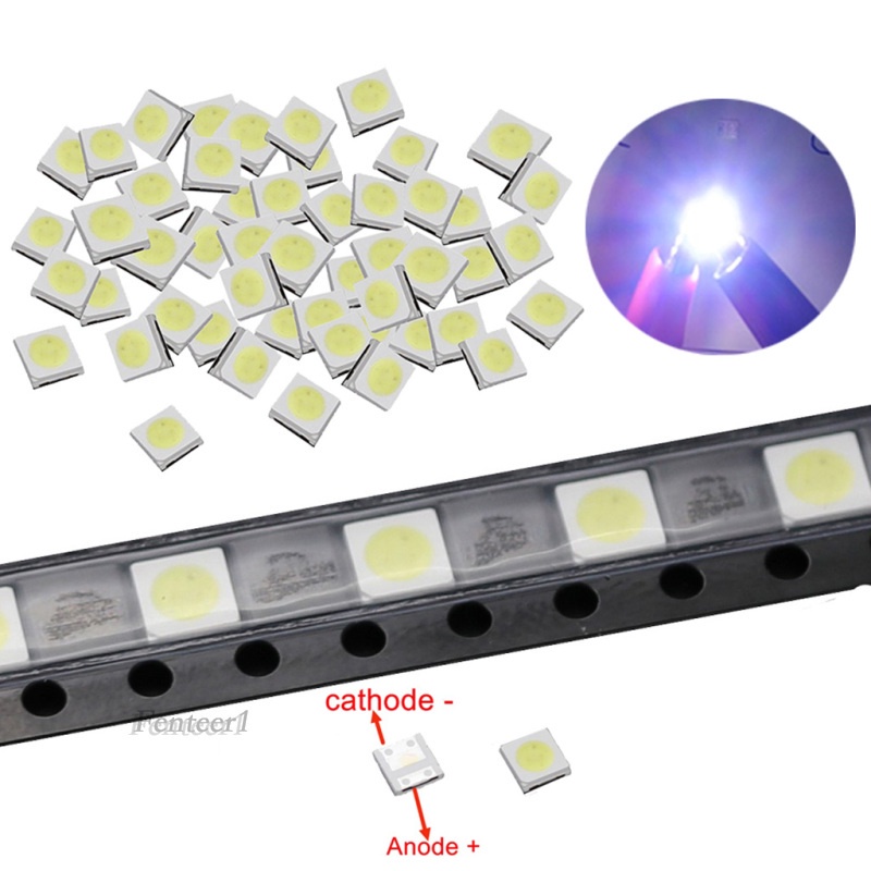 Set 50 con chip hạt đèn điốt LED trắng 1W 3V công suất cao SMD COB 3535 | BigBuy360 - bigbuy360.vn