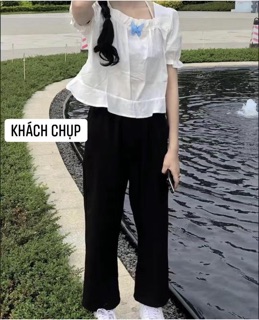 Quần ông suông đen