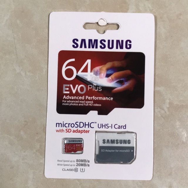 Thẻ Nhớ Samsung Evo Plus 64gb Micro Sd Card + Class 10