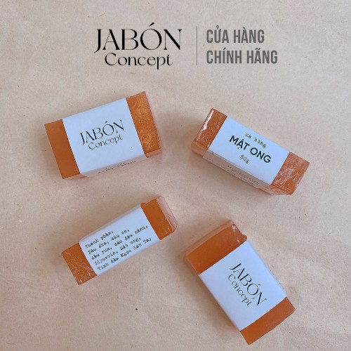 Xà Bông Handmade 80gram Mật Ong và Tinh Dầu hoa Ylang Ylang Xà Phòng Hữu Cơ Từ Thiên Nhiên Jabón Concept
