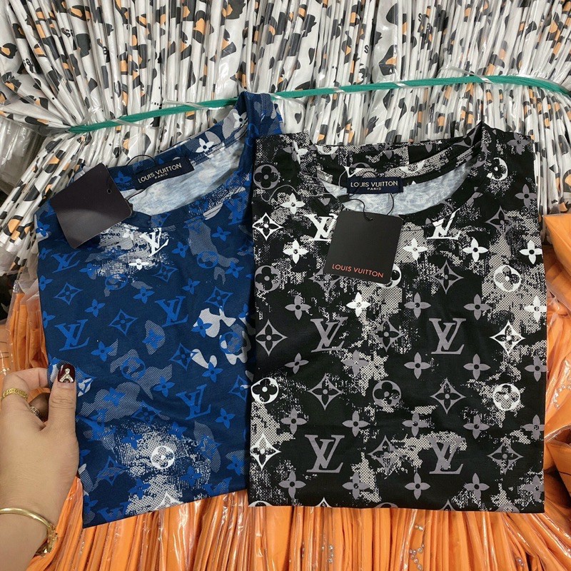 Áo Phông Luôn Vui Tươi❤️Áo Thun Nam Nữ in hình loang cá tính tay lỡ dáng rộng Unisex chất cotton mát lì(HÀNG SHOP)