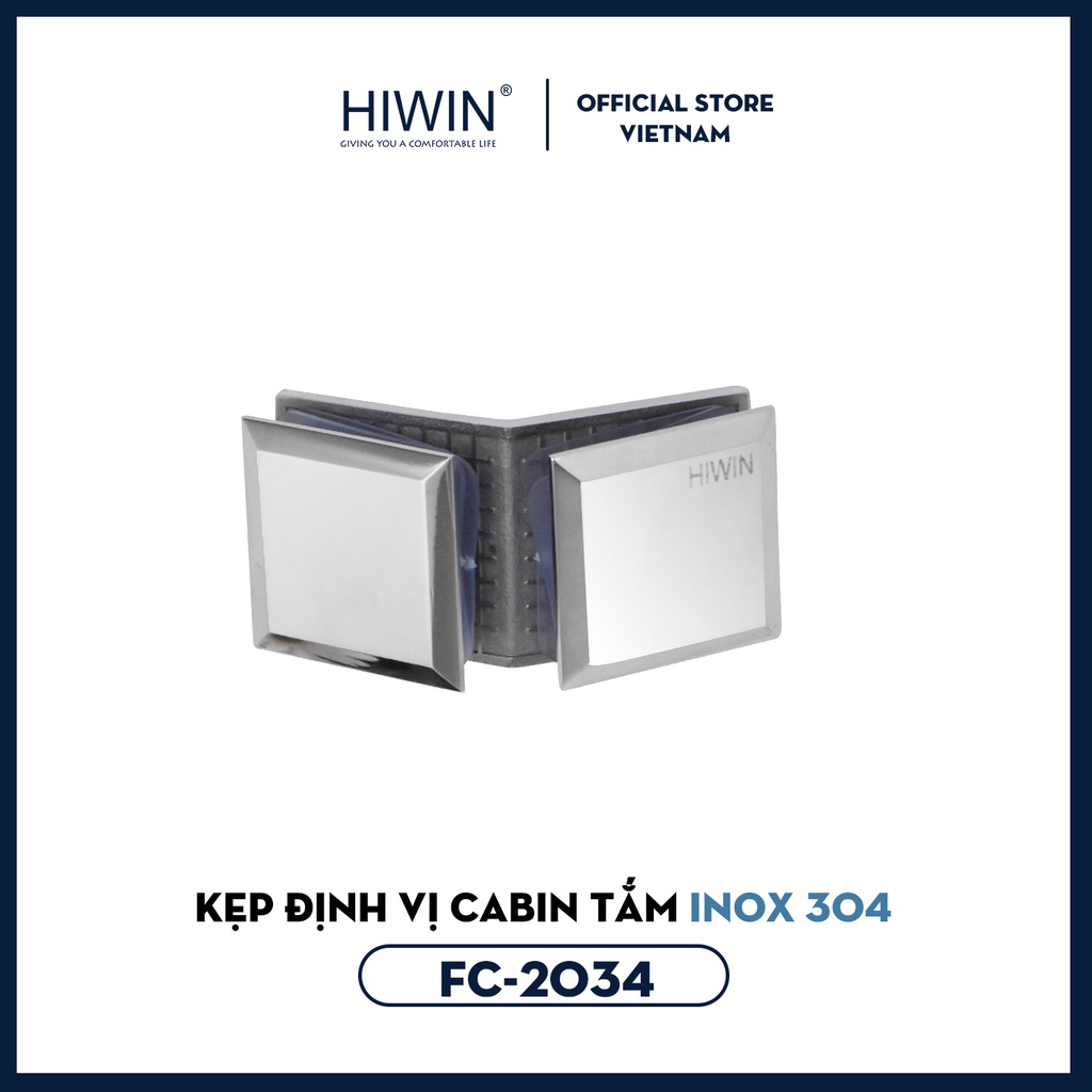 Kẹp kính 135 độ kính kính mặt gương inox 304 Hiwin FC-2034