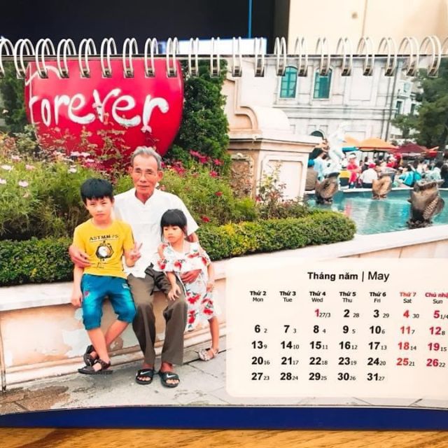 Lịch để bàn in theo yêu cầu