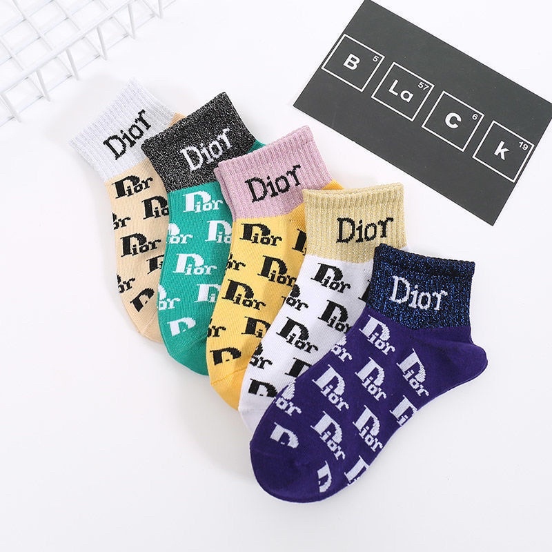 Set 5 đôi tất, vớ, tất trẻ em chất cotton, tất cao cổ thương hiệu cho bé