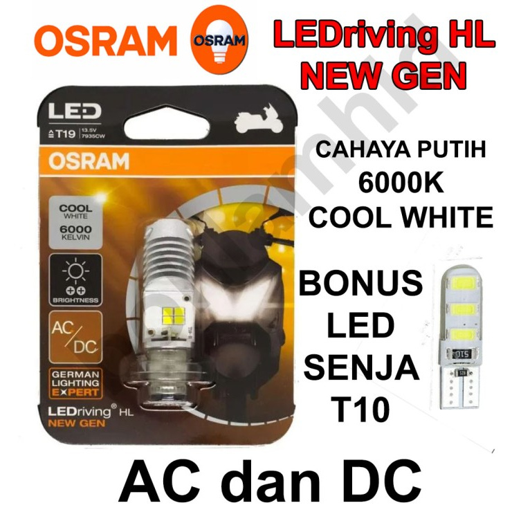 Bóng Đèn Led Osram Supra X 125 Fi H6 M5 T19 Ac Dc Cho Xe Mô Tô