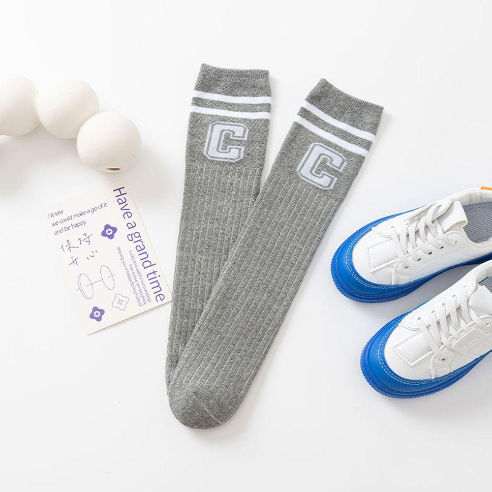 Đôi Vớ Cotton Cao Đến Đầu Gối In Chữ Tiếng Anh Thoải Mái Thời Trang Cho Bé