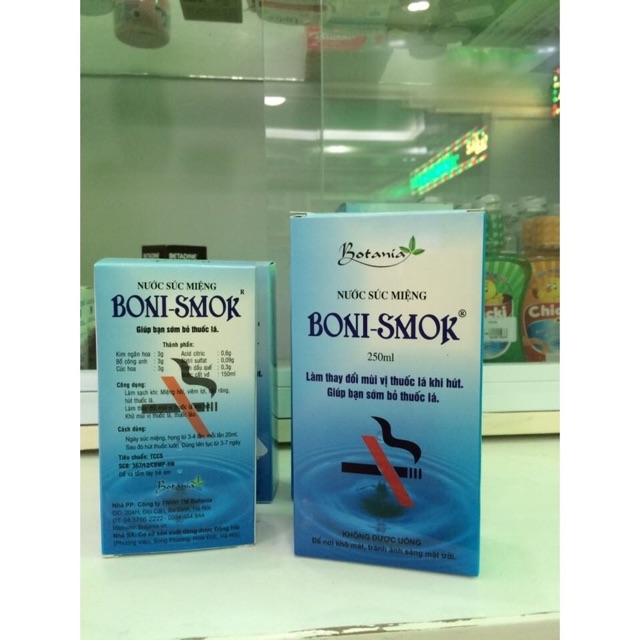 Nước súc miệng boni smok