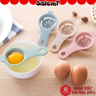 Dụng cụ tách lòng trắng lòng đỏ trứng gà, chất liệu nhựa lúa mạch an toàn dạng thìa dễ sử dụng